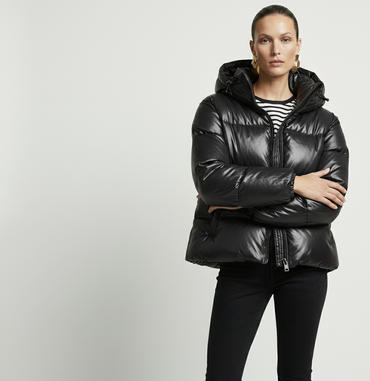 Geaca Didi-Geacă de damă tip puffer din piele - MEQUEEN