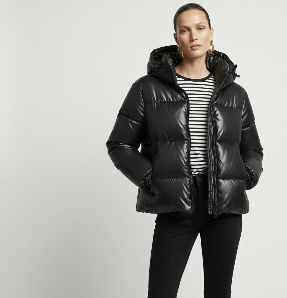 Geaca Didi-Geacă de damă tip puffer din piele - MEQUEEN