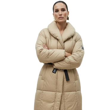 Geacă lungă tip puf-bej - MEQUEEN