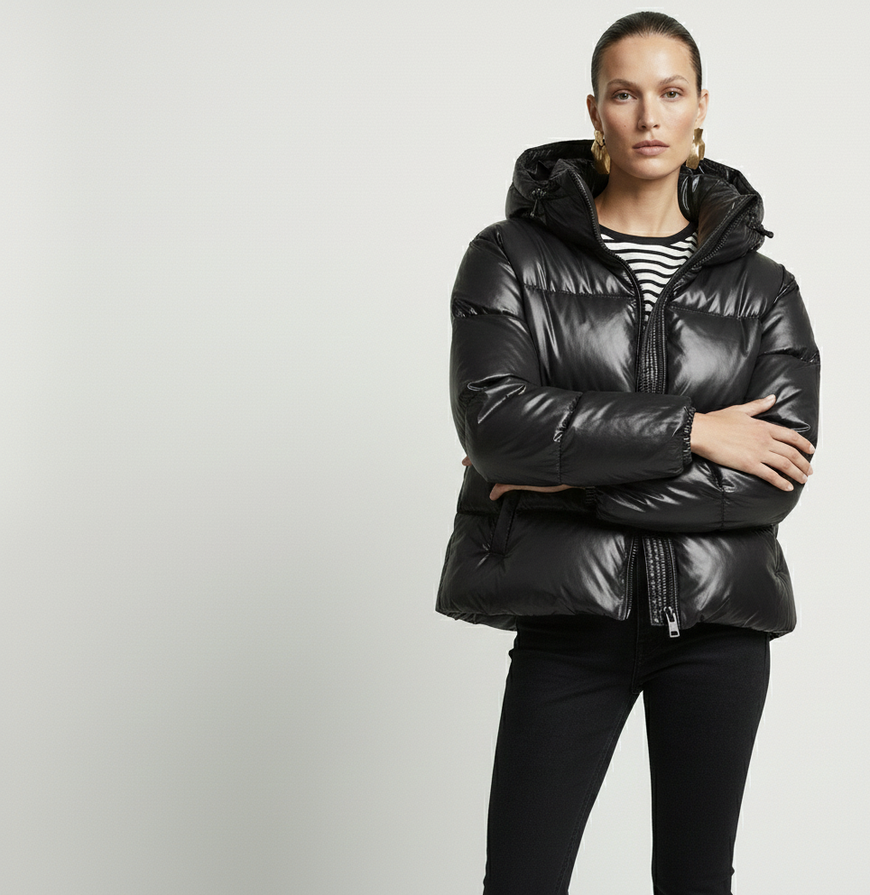 Geaca Didi-Geacă de damă tip puffer din piele - MEQUEEN