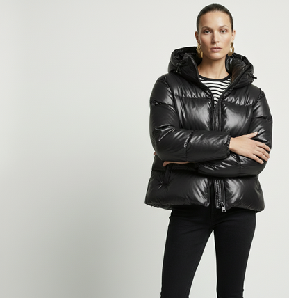 Geaca Didi-Geacă de damă tip puffer din piele - MEQUEEN