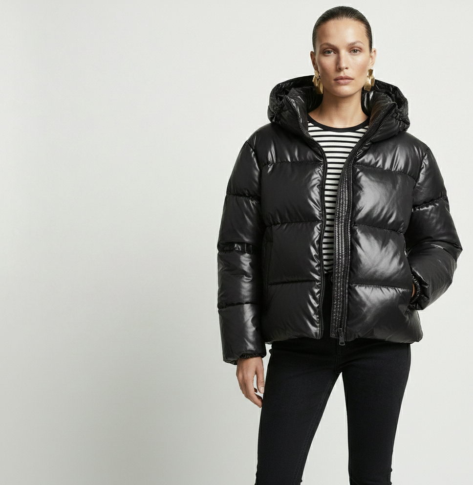 Geaca Didi-Geacă de damă tip puffer din piele - MEQUEEN