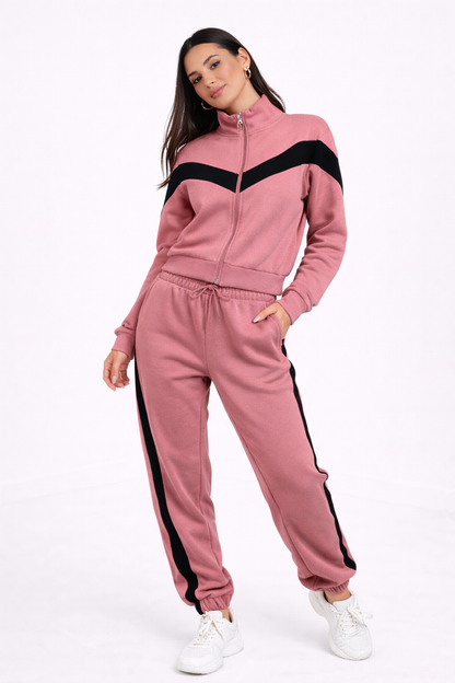 Compleu sport Rozana-Compleu cu hanorac scurt - MEQUEEN