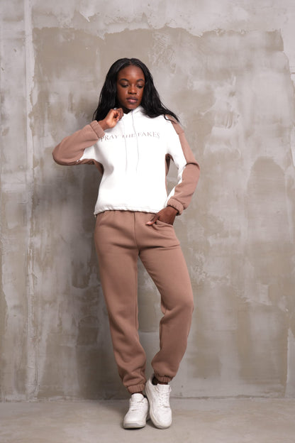 Trening Damă "Izabela" din 2 Piese cu Mesaj Grafic