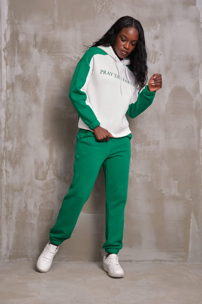 Trening Damă "Izabela" din 2 Piese cu Mesaj Grafic